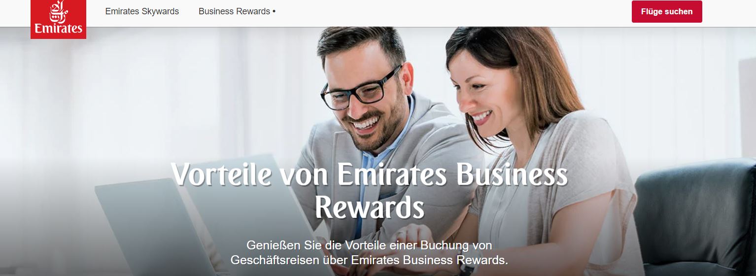 Emirates Business Rewards-Punkte sammeln